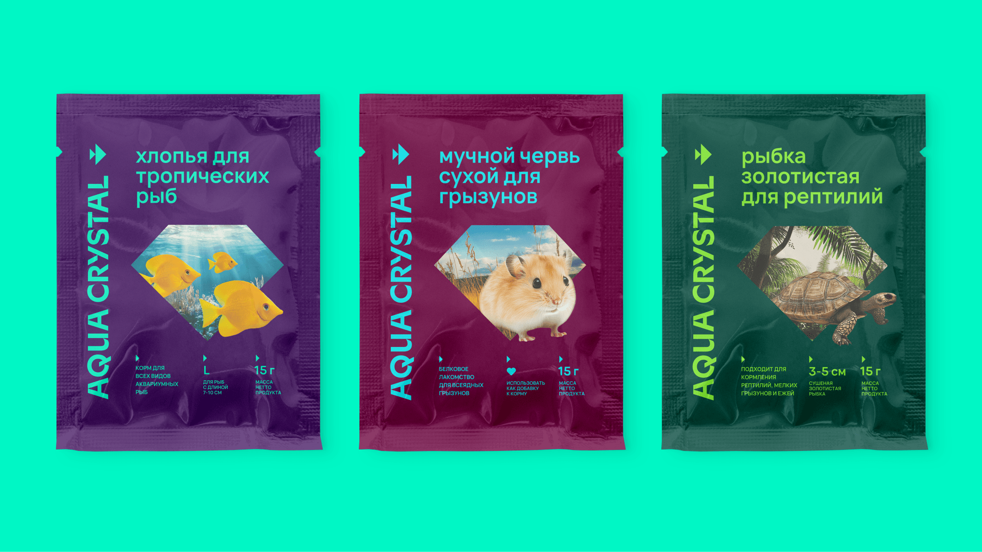Упаковка кормов Aqua Crystal